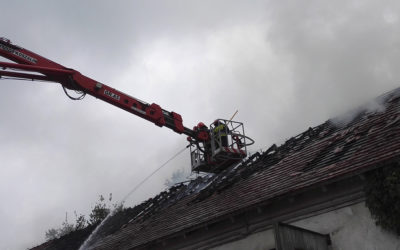 Pożar budynku gospodarczego – ul. Abramowicza