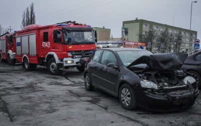 Kolizja 4. samochodów – ul. Zegrzyńska