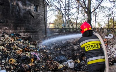 Pożar tworzyw sztucznych – ul. Kościuszki