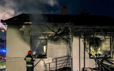 Pożar domu jednorodzinnego – ul. Poznańska